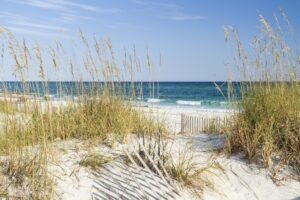 white sand beach in pensacola beach florida, one of the best weekend getaways from houston texas
