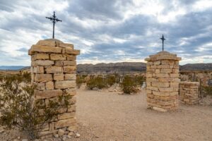 entrance to terlingua cemetery, one of the best things to do in terlingua ghost town