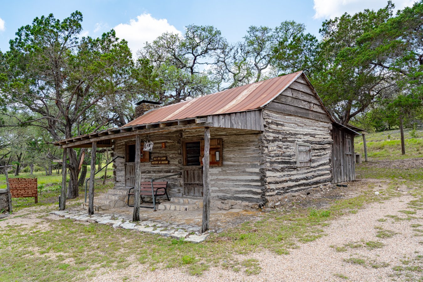 historic cabin at fort croghan, one of the best things to do in burnet tx
